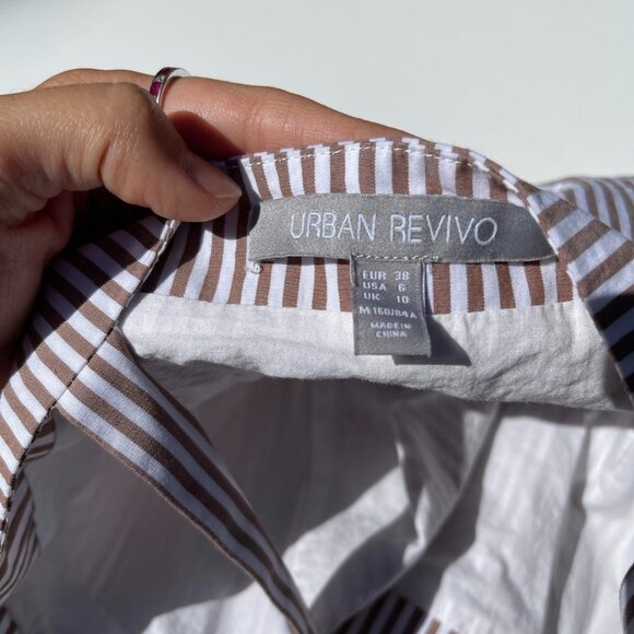 Urban Revivo Cottagecore Striped Apron Dress - Picture 6 of 6